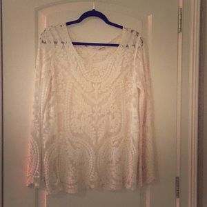 Chelsea & Violet Lace Top Size Medium